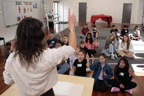 Vanessa teaching victory junior.